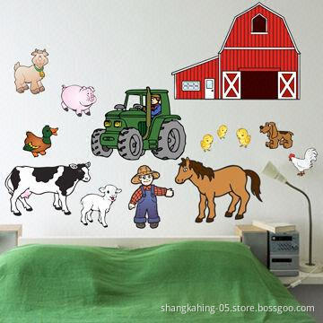 Removable PVC Eco-friendly Wall Sticker for Kids, Comes in White, with UV and CMYK Print